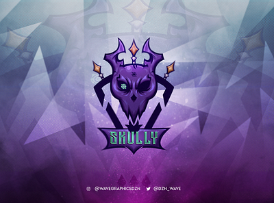 Skully - The undead. aggressive cool design illustration mascot character mascot logo skull undead