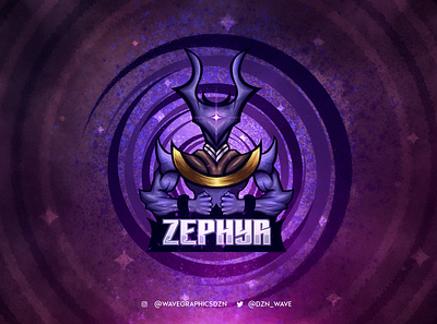 Zephyr is commencing. aggressive artwork cool design esportlogo esports illustration mascot character mascot logo streaming