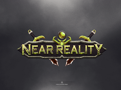 Near Reality - Game Logo fantasy fantasylogo gameart gamedevart gamelogo gameui logo mmorpg mmorpglogo