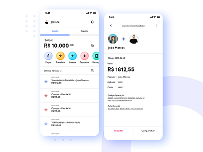 Bank App app design designer móbile ui web
