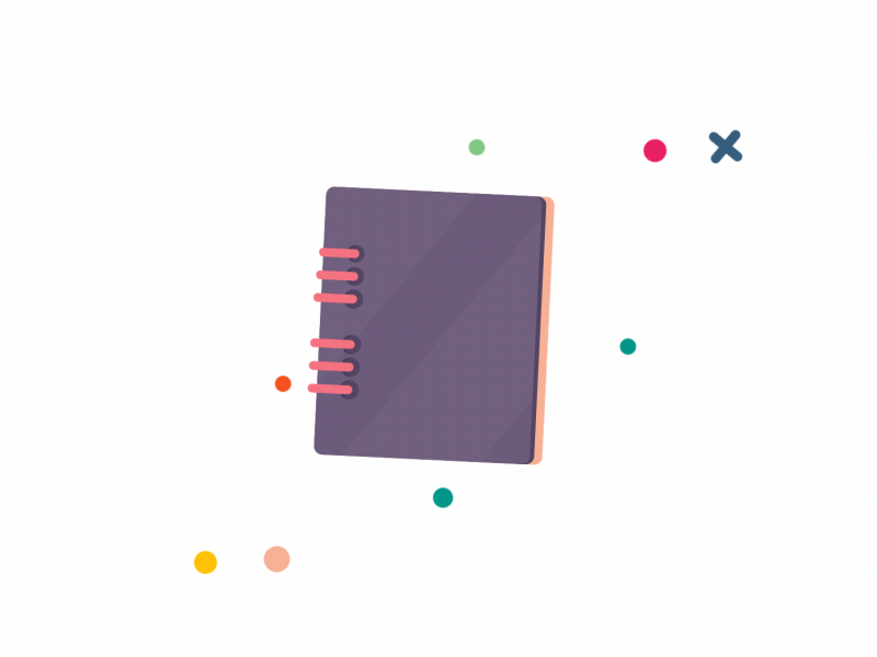 Book animation after effects animation colors flat gif motion