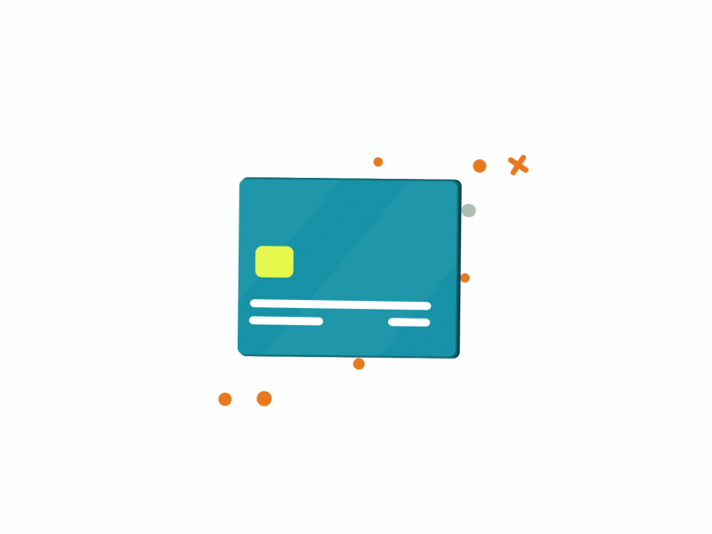 Credit Card Animation after effects animation colors flat gif motion