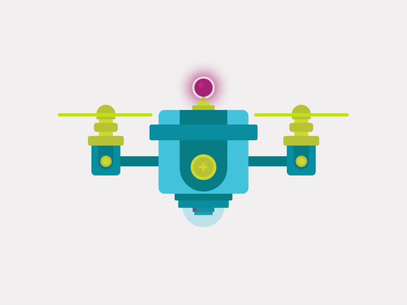 Drone Icon aftereffects animation astronautas blackmagic camera drone filmes gif illustrator motion production ursa