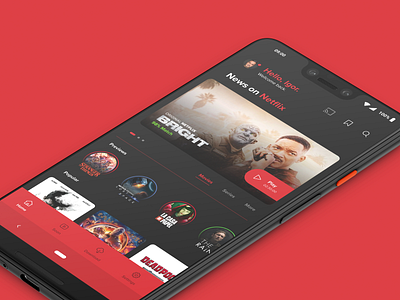 Netflix Redesign adobe cc adobe xd android google illustrator netflix redesign ui ux