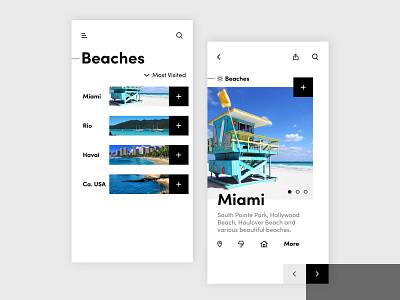 Beaches App adobe adobe xd android animation app app design beach best apps design designer dribble gif ios iphone menu mobile pixel ui uix user interface