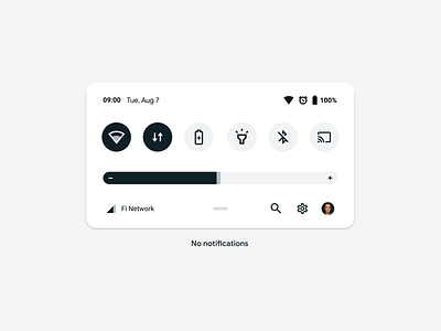 Android Quick Settings Redesign (Concept)