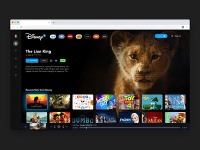 Disney Plus Desktop android animation disney redesign ui ux