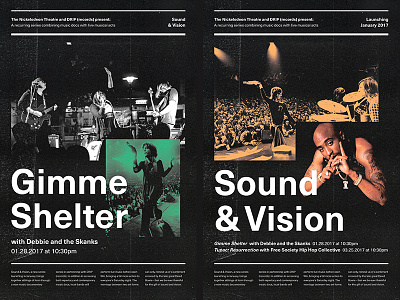 Sound & Vision concert documentaries music neue haas unica overlay poster print design rolling stones sound and vision swiss design texture tupac