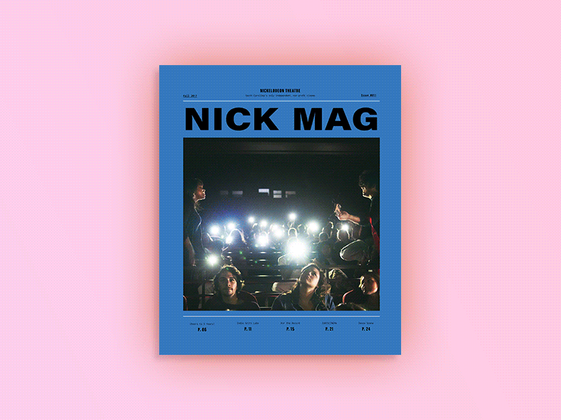 Nick Mag #012 editorial film gif grid magazine movies print design spread