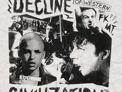 The Decline Of Western Civilization collage flyer hand drawn type music photocopy punk punk flyer texture xerox