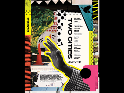 Father Stretch My Hands pt. II collage hand hand drawn multi media poster print design shapes texture