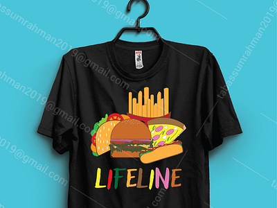 Fastfood vector t-shirt design