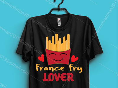 france fry lover t-shirt design