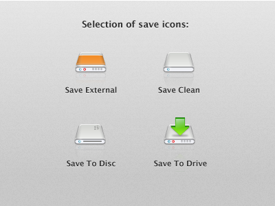 Save icons sans floppy disk