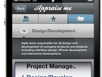 Appraise me app - Filter picker iphone picker ui