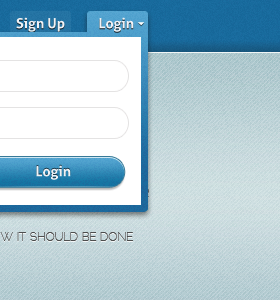 Login panel blue login texture