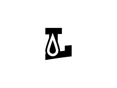 L Drop brand branding design l logo