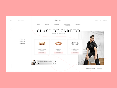 Redesign concept Cartier design landing landing design landing page landingpage ui ux web web design webdesign website website design