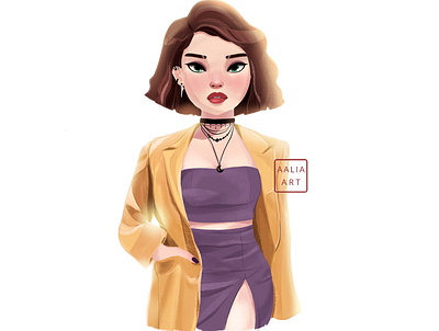 Yellow Blazer character concept character design character designs character development design illustration stylized portrait visual design