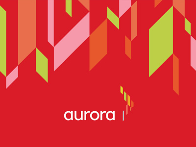 Aurora branding design editorial flat illustration lettering logo pattern design typography vector