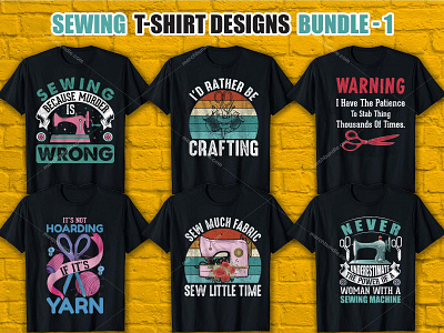 Sewing T Shirt Design Bundle