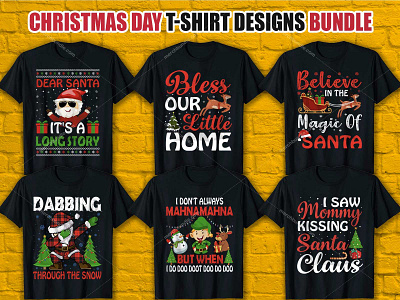 Christmas day T-Shirt Design Bundle christmas day shirts