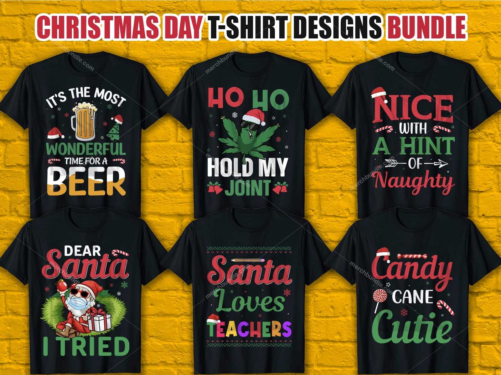 Christmas day T-Shirt Design Bundle by Ayesha Siddika on Dribbble