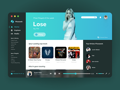 Music App UI app design clean ui musicapp ui designs uidesign user interface userinterface uxdesign website design