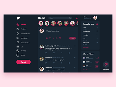 #RedesignUI - Redesign UI twitter