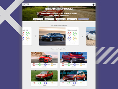 Hook Model branding car design hook ui uiux ux web website