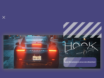 Hook's Banner banner branding car design hook illustration web website