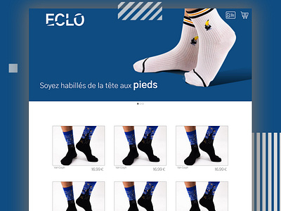 Eclo Model branding design e commerce eclo socks ui uiux ux web website