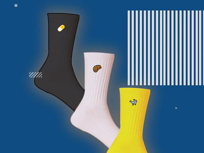Eclo's Socks branding design eclo ecommerce illustration product socks