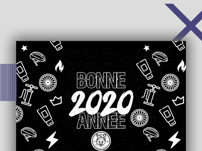 New Year 2020 card card design cycling design newyear scocyclisme