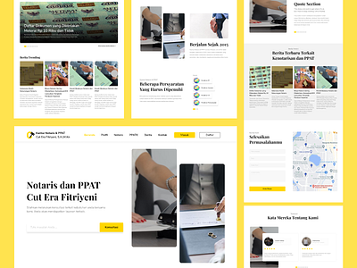 Notary Website design ui web website