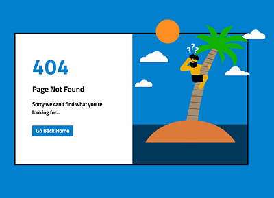 404 error page design illustration ui vector