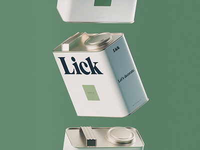 Lick 🎨 3d animation branding c4d cinema 4d colour motion octane packaging packaging design paint tin