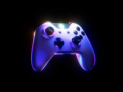Carbon Controller 🎮 3d abstract animation branding c4d cinema 4d controller cyberpunk esport esports game games gaming glow holographic iridescent microsoft neon octane xbox