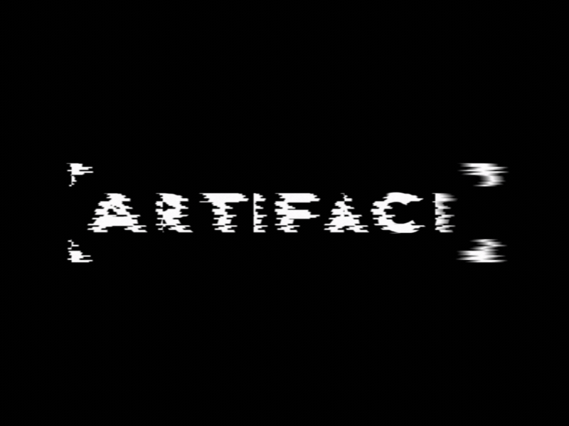 Artifact Logo (refined) - Animation Test 004. animated animation augmented branding glitch logo mark vr