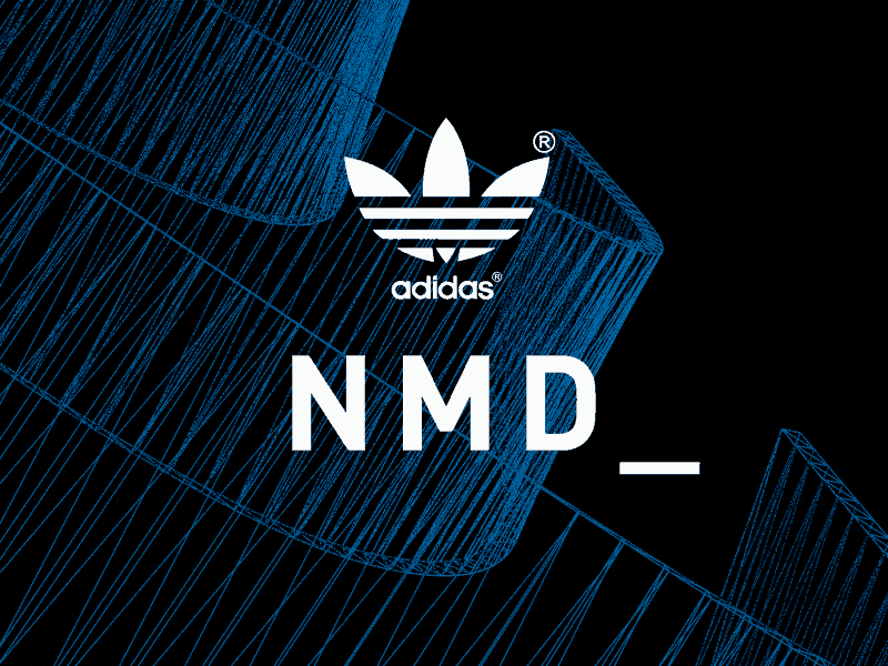The brand with the three stripes. adidas animated animation branding gif logo wireframe