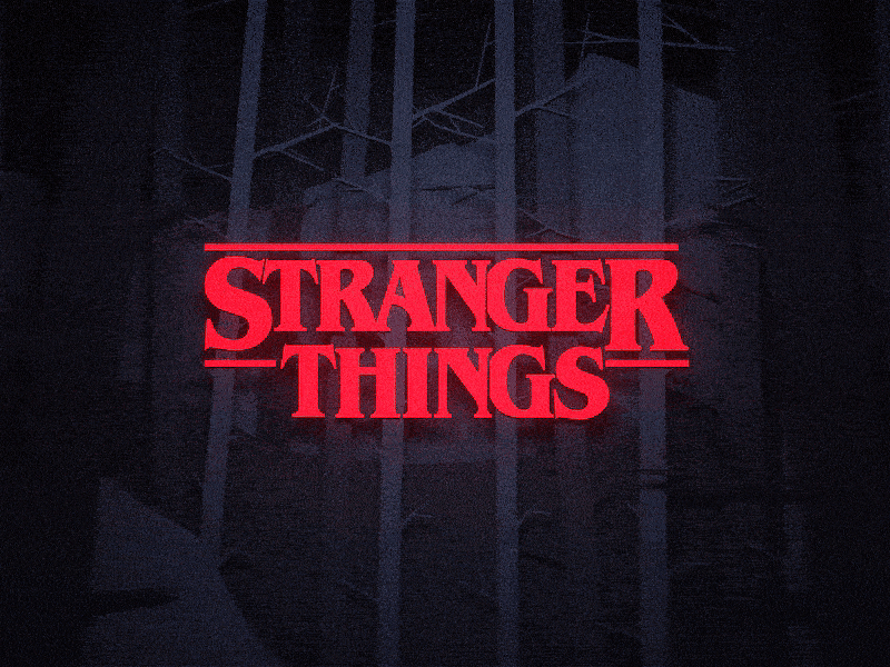 Stranger Things 2 Title Paper Craft animation craft cut gif illustration paper stranger things