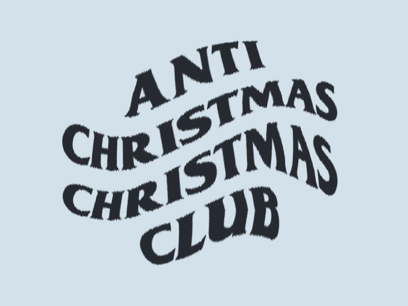 ACCC assc christmas glitch lettering streetwear type typography wavy