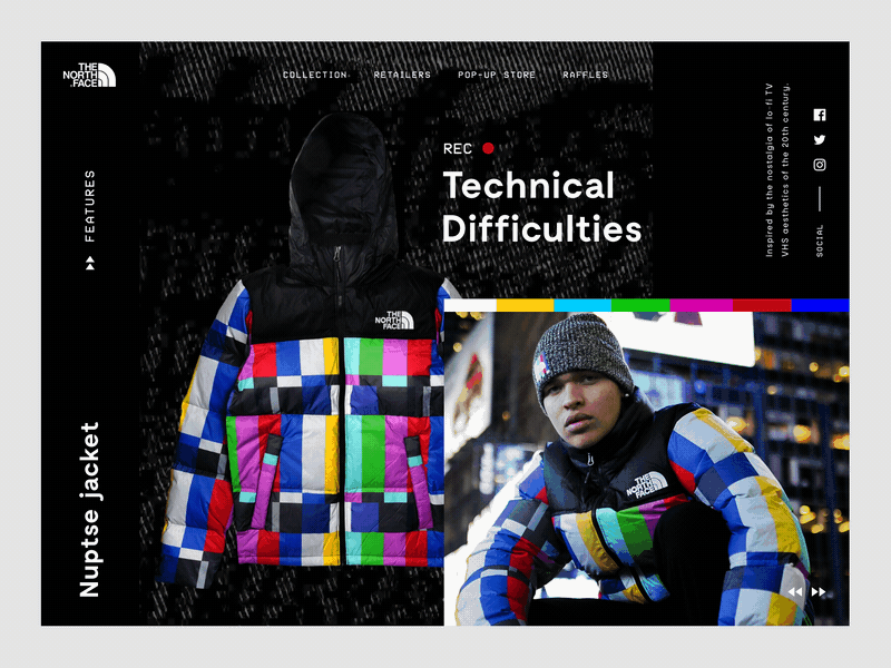 The North Face x Extra Butter Glitch Digital Lookbook