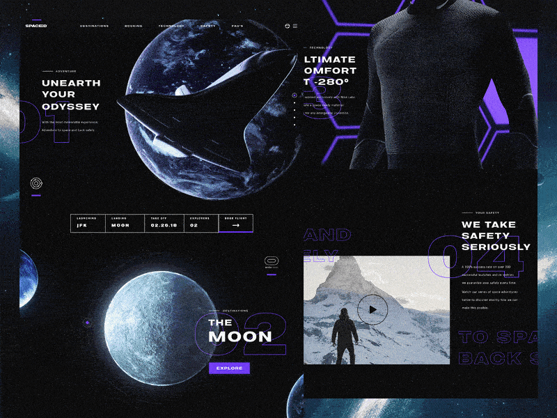 Bold X SPACED® Homepage submission  🌚