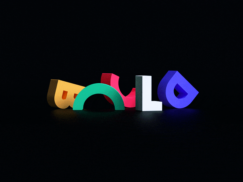 Logo Drop 3d abstract branding c4d cinema 4d identity lighting octane pastel studio texture