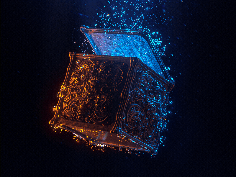 Water Simulations R&D 3d abstract animation bubbles c4d chest cinema 4d illustration lighting octane particles simulation splash studio water