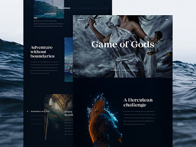 Asaro Case Study Concept 🌊 3d abstract animation boats branding c4d cinema 4d design interaction logo ocean octane render typography ui ux water web design website yacht