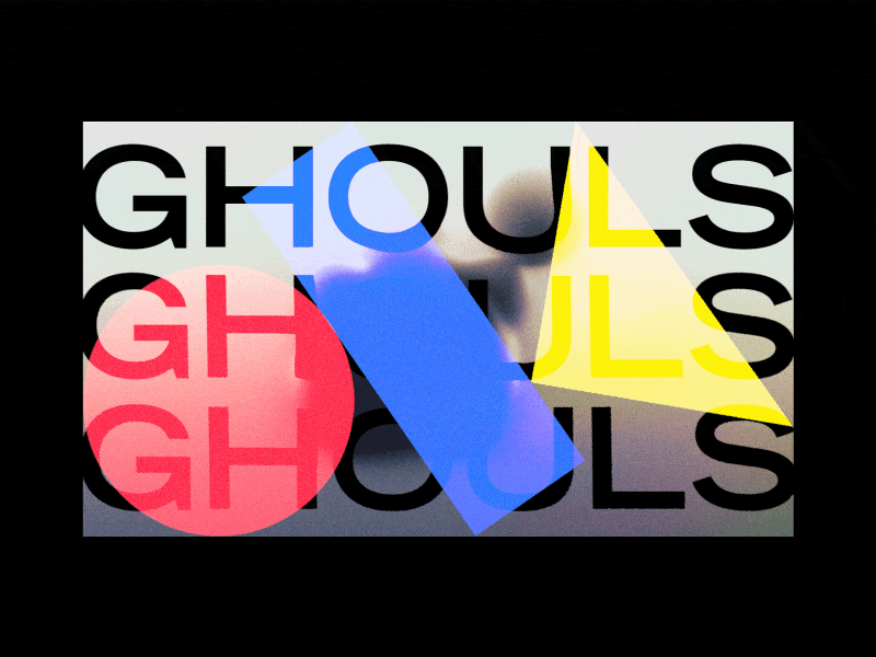 Ghouls 3d abstract animation branding c4d cinema 4d logo octane shapes