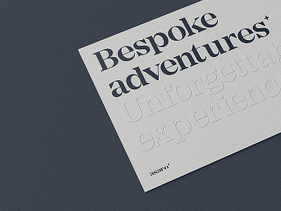 Bespoke Adventures 3d blind embossed book brand c4d cover debossing embossing finish octane packaging paper print printing type typography