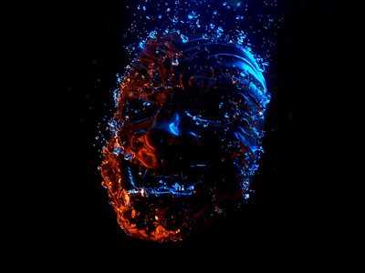 Asaro R&D 3d 3d model abstract animation branding c4d cinema 4d octane particles simulation splash water